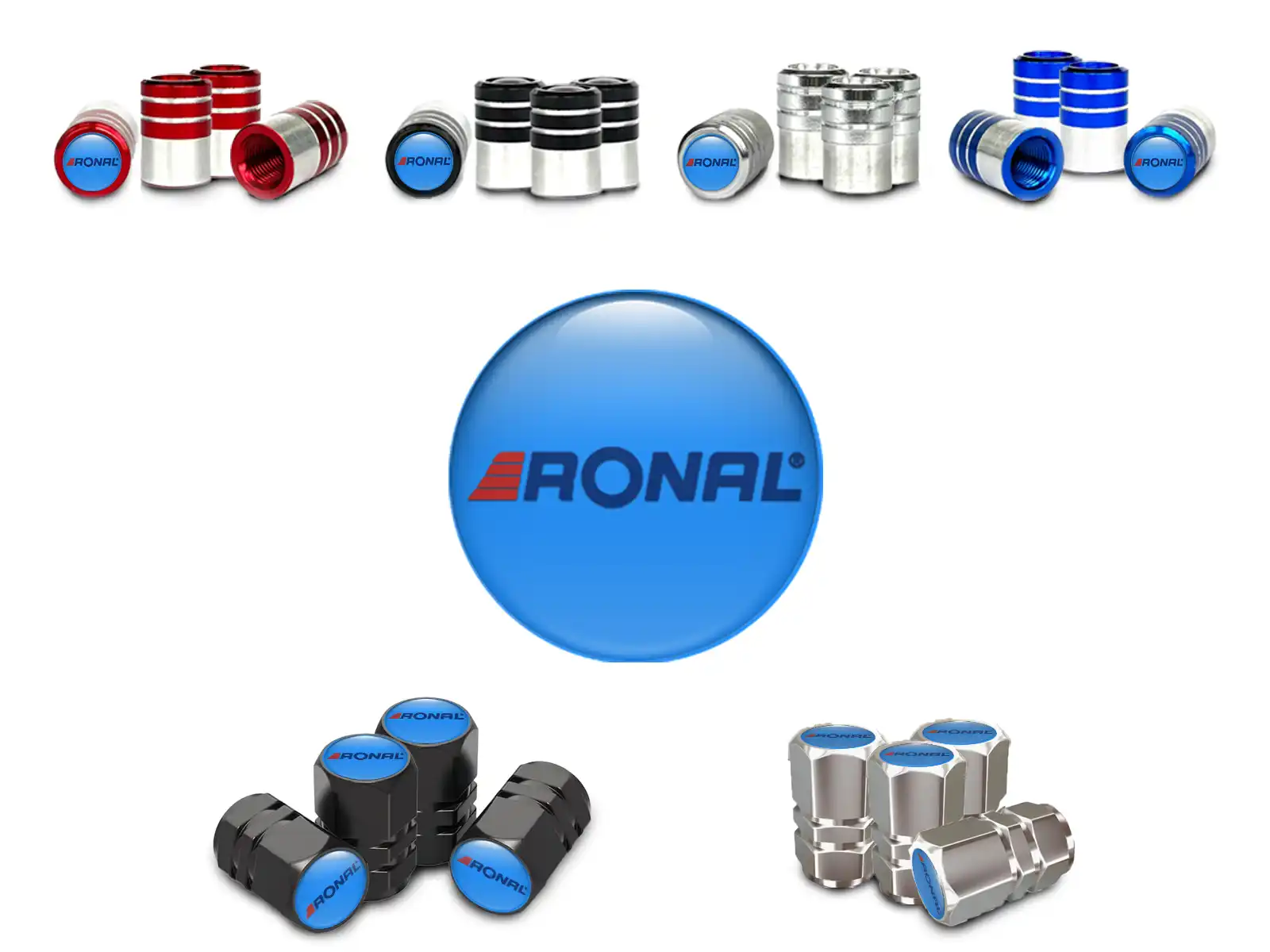 Ronal Caps Valve Roues SUV Design Limitée